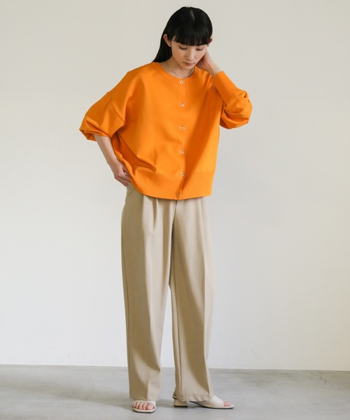 2wayクルーネックオーバーサイズカーディガン（カーディガン/ボレロ