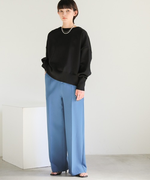 select MOCA(セレクトモカ)の「2wayクルーネックオーバーサイズカーディガン(カーディガン/ボレロ・レディース・オレンジ/ライトオリーブ/ブラック/オフホワイト・FREE)」の7枚目の写真