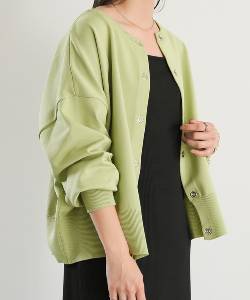 2wayクルーネックオーバーサイズカーディガン（カーディガン/ボレロ