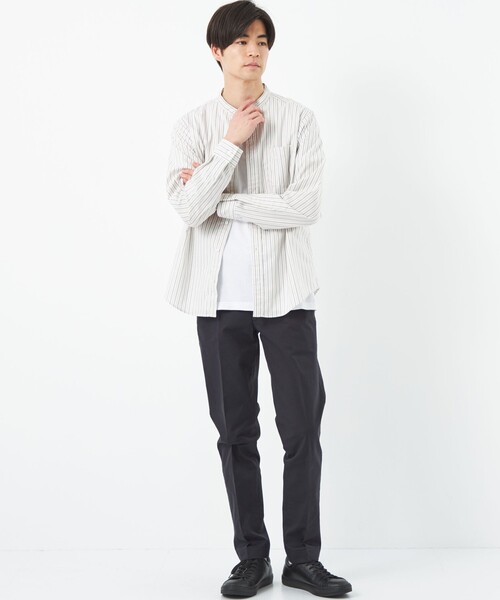 green label relaxing（グリーンレーベルリラクシング）の「ラチネ スマートレッグ パンツ -ストレッチ-（チノパンツ・メンズ・モカ/ネイビー/ナチュラル・S/XL/M/L）」の3枚目の写真