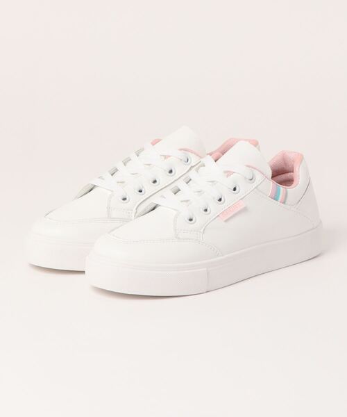 STYLEBLOCK（スタイルブロック）の「シンプルスニーカー（スニーカー・レディース・ホワイト/ピンク・35/37/38/39/36/40）」の6枚目の写真