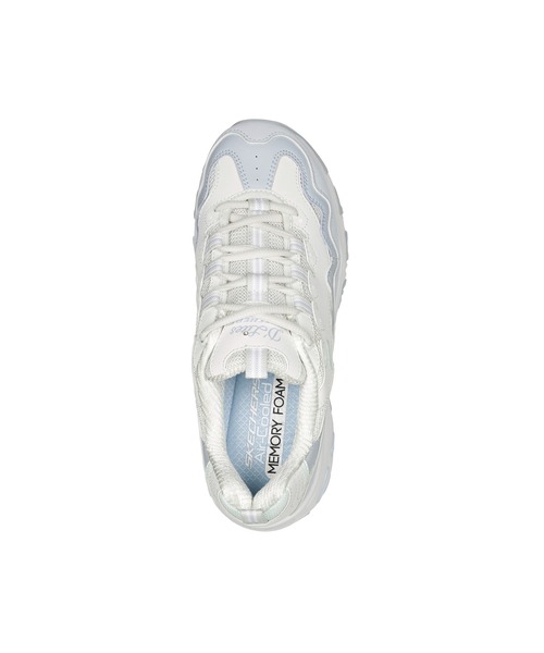SKECHERS(スケッチャーズ)の「SKECHERS D'LITES-GET WAVY / スケッチャーズ ディライト ゲット ウェーヴィー(スニーカー・レディース・ホワイト系・22.5cm/23.5cm/23cm/24cm/24.5cm/25cm)」の2枚目の写真