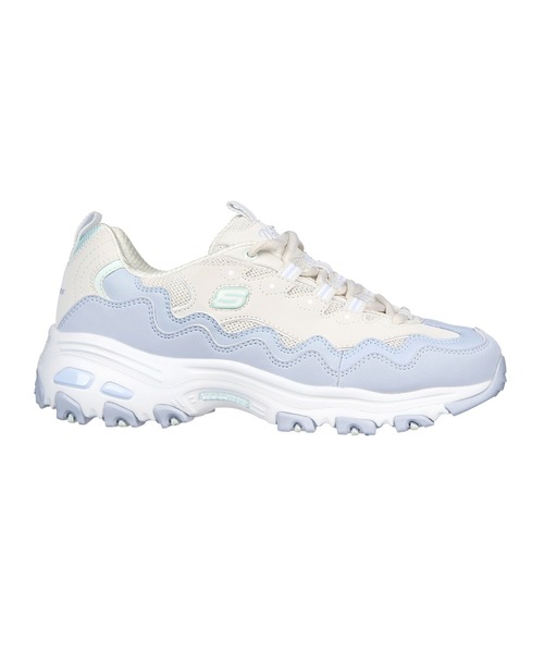SKECHERS(スケッチャーズ)の「SKECHERS D'LITES-GET WAVY / スケッチャーズ ディライト ゲット ウェーヴィー(スニーカー・レディース・ホワイト系・22.5cm/23.5cm/23cm/24cm/24.5cm/25cm)」の3枚目の写真