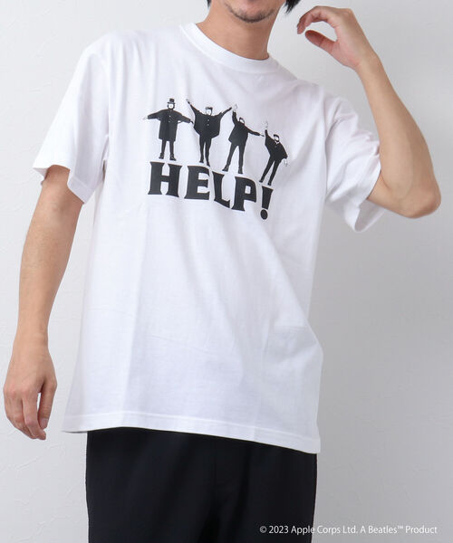 GOOD ROCK SPEED（グッドロックスピード）の「【Good Rock Speed/グッドロックスピード】THE BEATLES HELP バンドTシャツ（Tシャツ/カットソー・メンズ・ブラック/ホワイト/ベージュ・M/S/L）」の11枚目の写真