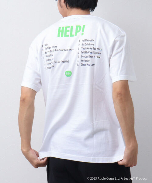 GOOD ROCK SPEED（グッドロックスピード）の「【Good Rock Speed/グッドロックスピード】THE BEATLES HELP バンドTシャツ（Tシャツ/カットソー・メンズ・ブラック/ホワイト/ベージュ・M/S/L）」の4枚目の写真