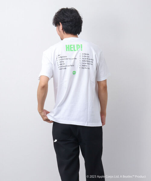 GOOD ROCK SPEED（グッドロックスピード）の「【Good Rock Speed/グッドロックスピード】THE BEATLES HELP バンドTシャツ（Tシャツ/カットソー・メンズ・ブラック/ホワイト/ベージュ・M/S/L）」の6枚目の写真