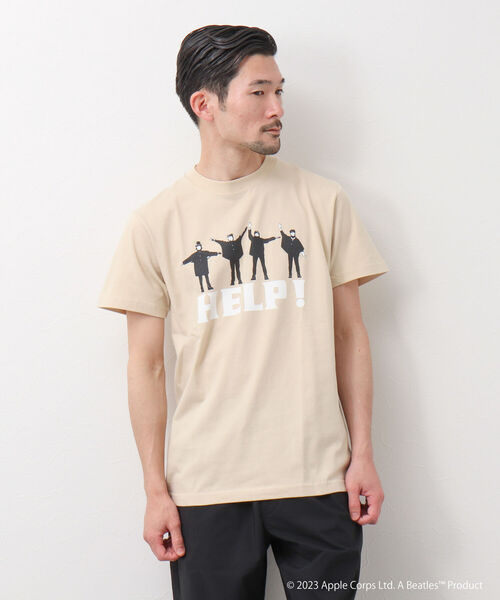 GOOD ROCK SPEED（グッドロックスピード）の「【Good Rock Speed/グッドロックスピード】THE BEATLES HELP バンドTシャツ（Tシャツ/カットソー・メンズ・ブラック/ホワイト/ベージュ・M/S/L）」の8枚目の写真