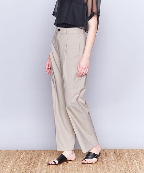 AEWEN MATOPH(イウエン マトフ)の「<AEWEN MATOPH>P/R タック ワイドパンツ(スラックス・レディース・クリーム/ダークグレー/ベージュ・36/38)」の2枚目の写真