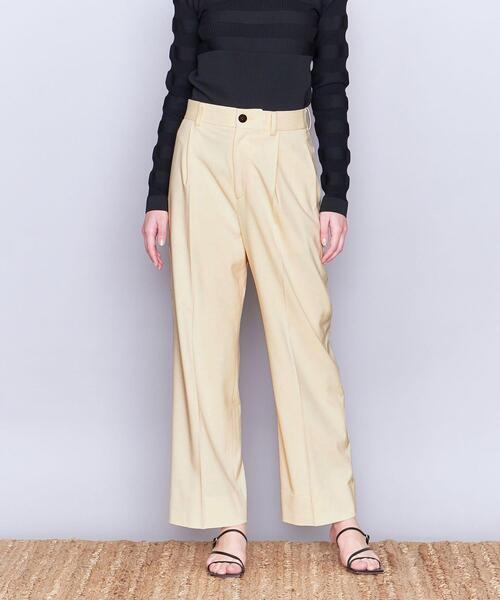 AEWEN MATOPH(イウエン マトフ)の「<AEWEN MATOPH>P/R タック ワイドパンツ(スラックス・レディース・クリーム/ダークグレー/ベージュ・36/38)」の3枚目の写真