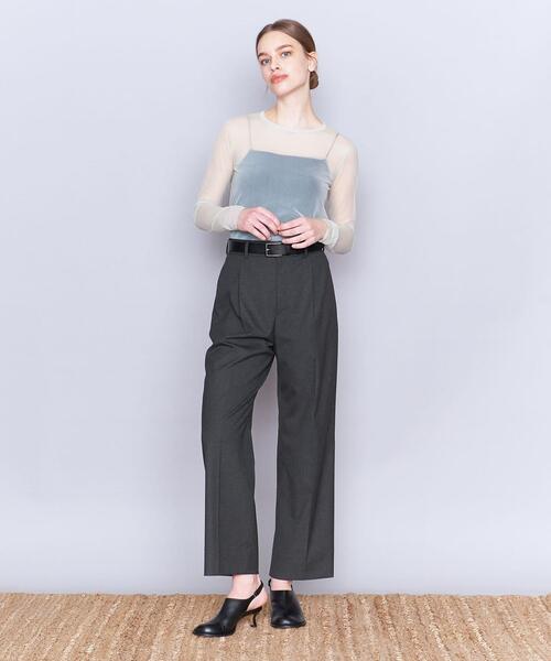 AEWEN MATOPH(イウエン マトフ)の「<AEWEN MATOPH>P/R タック ワイドパンツ(スラックス・レディース・クリーム/ダークグレー/ベージュ・36/38)」の7枚目の写真