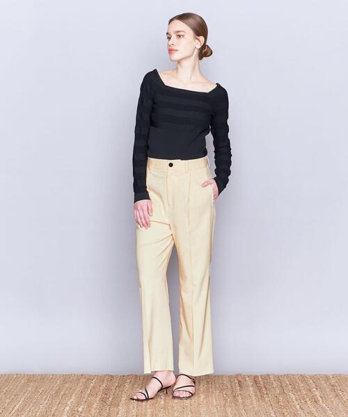 AEWEN MATOPH(イウエン マトフ)の「<AEWEN MATOPH>P/R タック ワイドパンツ(スラックス・レディース・クリーム/ダークグレー/ベージュ・36/38)」の5枚目の写真