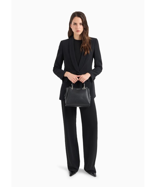 EMPORIO ARMANI（エンポリオアルマーニ）の「【エンポリオ アルマーニ】ハンドバッグ パルメラート調 イーグルチャーム（ハンドバッグ・レディース・ブラック系その他/インディゴブルー・FREE）」の8枚目の写真