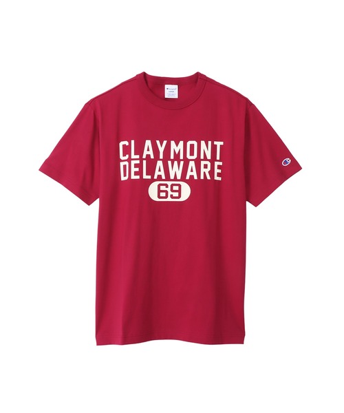 Champion(チャンピオン)の「【Champion/チャンピオン】メンズ ベーシック ショートスリーブTシャツ(Tシャツ/カットソー・メンズ・ブラック/ダークグレー/ホワイト×ブラック/グレー/グリーン系その他3/バーガンディー/ホワイト×レッド/ネイビー・LARGE/MEDIUM/X-LARGE)」の1枚目の写真