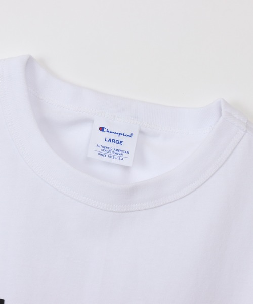 Champion(チャンピオン)の「【Champion/チャンピオン】メンズ ベーシック ショートスリーブTシャツ(Tシャツ/カットソー・メンズ・ブラック/ダークグレー/ホワイト×ブラック/グレー/グリーン系その他3/バーガンディー/ホワイト×レッド/ネイビー・LARGE/MEDIUM/X-LARGE)」の12枚目の写真