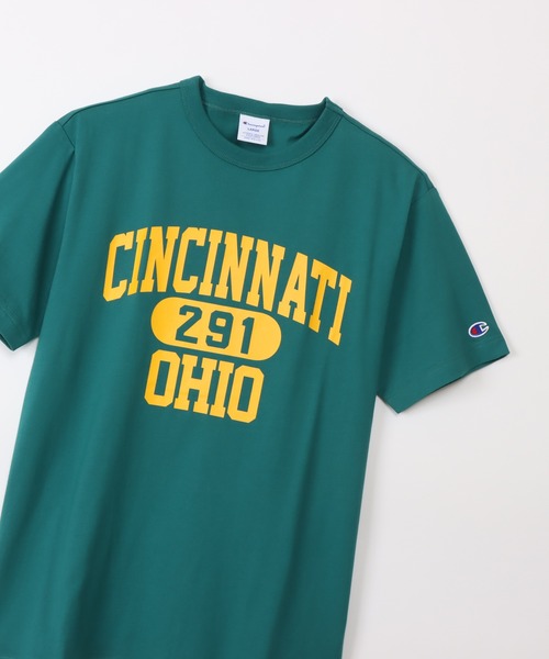 Champion(チャンピオン)の「【Champion/チャンピオン】メンズ ベーシック ショートスリーブTシャツ(Tシャツ/カットソー・メンズ・ブラック/ダークグレー/ホワイト×ブラック/グレー/グリーン系その他3/バーガンディー/ホワイト×レッド/ネイビー・LARGE/MEDIUM/X-LARGE)」の11枚目の写真