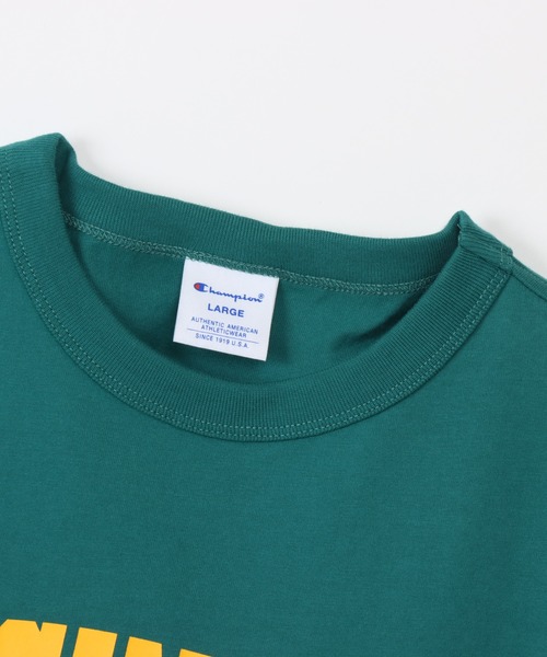 Champion(チャンピオン)の「【Champion/チャンピオン】メンズ ベーシック ショートスリーブTシャツ(Tシャツ/カットソー・メンズ・ブラック/ダークグレー/ホワイト×ブラック/グレー/グリーン系その他3/バーガンディー/ホワイト×レッド/ネイビー・LARGE/MEDIUM/X-LARGE)」の18枚目の写真