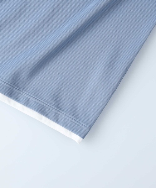 PLUS ONE（プラスワン）の「【PLUS ONE】リップルロンＴ（Tシャツ/カットソー・メンズ・ケリーグリーン/ブルー/ネイビー/ライトグレー/オフホワイト/ブラック・S/L/XL/M）」の19枚目の写真