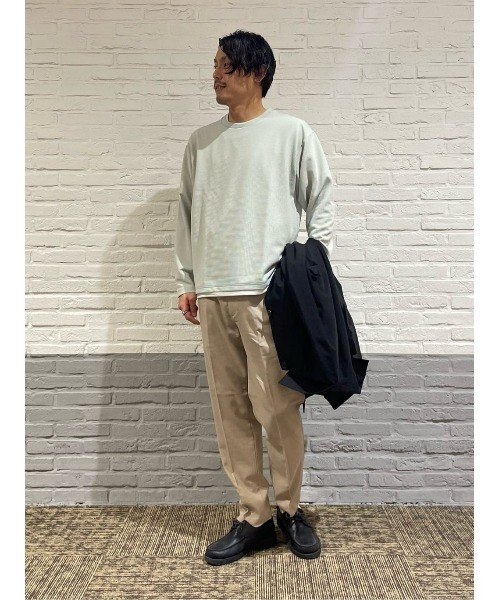 PLUS ONE（プラスワン）の「【PLUS ONE】リップルロンＴ（Tシャツ/カットソー・メンズ・ケリーグリーン/ブルー/ネイビー/ライトグレー/オフホワイト/ブラック・S/L/XL/M）」の11枚目の写真