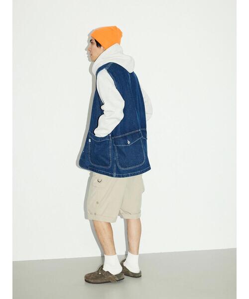 CRAFT STANDARD BOUTIQUE（クラフトスタンダードブティック）の「デニムワークベスト（デニムジャケット・メンズ・ダークインディゴブルー/インディゴブルー・L/M）」の10枚目の写真