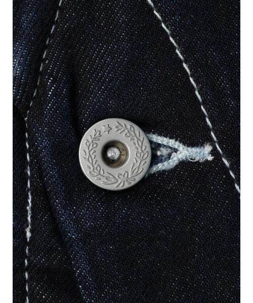 CRAFT STANDARD BOUTIQUE（クラフトスタンダードブティック）の「デニムワークベスト（デニムジャケット・メンズ・ダークインディゴブルー/インディゴブルー・L/M）」の8枚目の写真