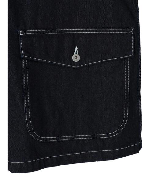 CRAFT STANDARD BOUTIQUE（クラフトスタンダードブティック）の「デニムワークベスト（デニムジャケット・メンズ・ダークインディゴブルー/インディゴブルー・L/M）」の13枚目の写真