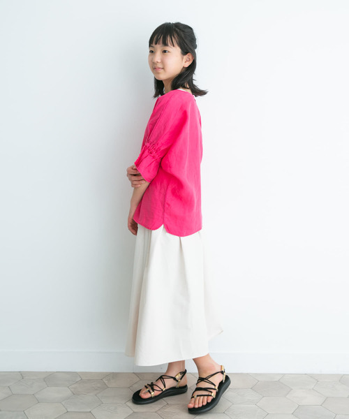 URBAN RESEARCH DOORS（アーバンリサーチドアーズ）の「ギャザーフレアスカート(KIDS)（その他パンツ・キッズ・アイボリー・105/120/135/150）」の7枚目の写真