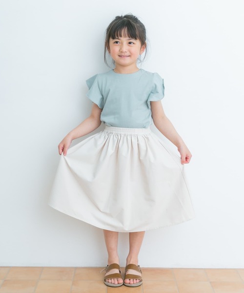 URBAN RESEARCH DOORS（アーバンリサーチドアーズ）の「ギャザーフレアスカート(KIDS)（その他パンツ・キッズ・アイボリー・105/120/135/150）」の2枚目の写真