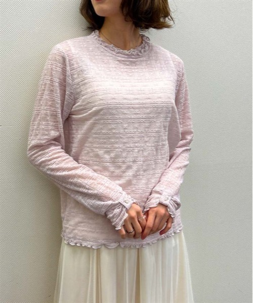 axes femme(アクシーズファム)の「フラワー総レースインナー(その他アンダーウェア/インナー・レディース・キナリ/ピンク/ブラック・FREE)」の3枚目の写真