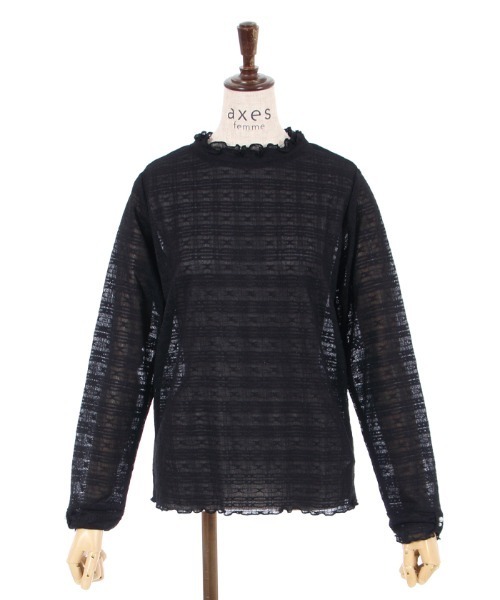 axes femme(アクシーズファム)の「フラワー総レースインナー(その他アンダーウェア/インナー・レディース・キナリ/ピンク/ブラック・FREE)」の8枚目の写真