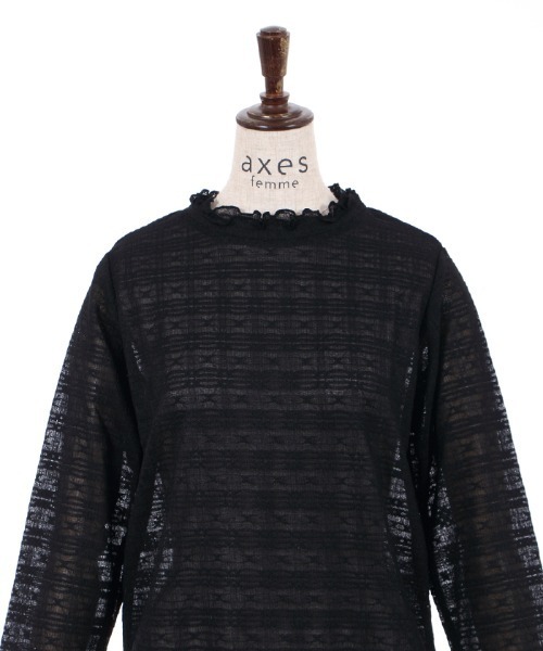 axes femme(アクシーズファム)の「フラワー総レースインナー(その他アンダーウェア/インナー・レディース・キナリ/ピンク/ブラック・FREE)」の11枚目の写真