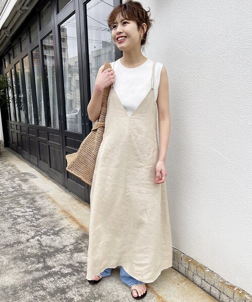 スピック&スパン リネンキャミワンピース38 Spick & Span（スピックアンドスパン）の「リネンキャミワンピース