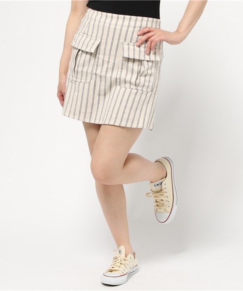 WEGO(ウィゴー)の「WEGO/BIGポケット台形スカート(スカート・レディース・インディゴブルー/カーキ/ホワイト系その他/その他1・FREE)」の5枚目の写真