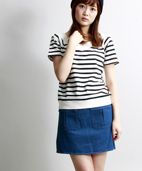 WEGO(ウィゴー)の「WEGO/BIGポケット台形スカート(スカート・レディース・インディゴブルー/カーキ/ホワイト系その他/その他1・FREE)」の9枚目の写真