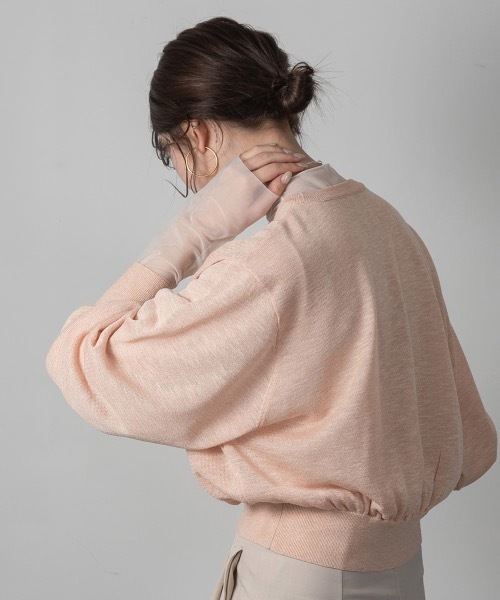 Amiur(エミレ)の「mix blend pullover(Tシャツ/カットソー・レディース・ベージュ/アイボリー/ピンク系その他・FREE)」の9枚目の写真