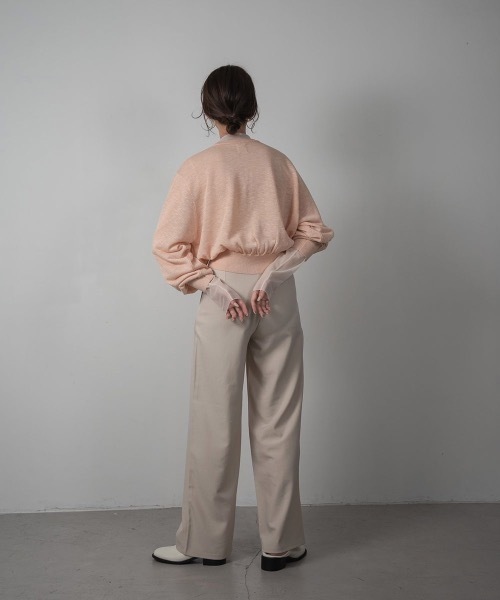 Amiur(エミレ)の「mix blend pullover(Tシャツ/カットソー・レディース・ベージュ/アイボリー/ピンク系その他・FREE)」の11枚目の写真