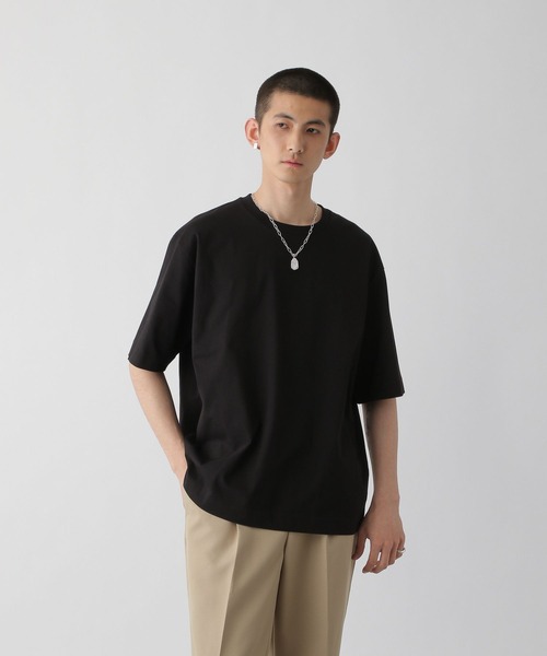 STERNBERG(スタンバーグ)の「STERNBERG/5分袖コットンプルオーバー/270672(Tシャツ/カットソー・メンズ・ホワイト系その他/ブラック・LARGE/MEDIUM/X-SMALL/SMALL)」の19枚目の写真