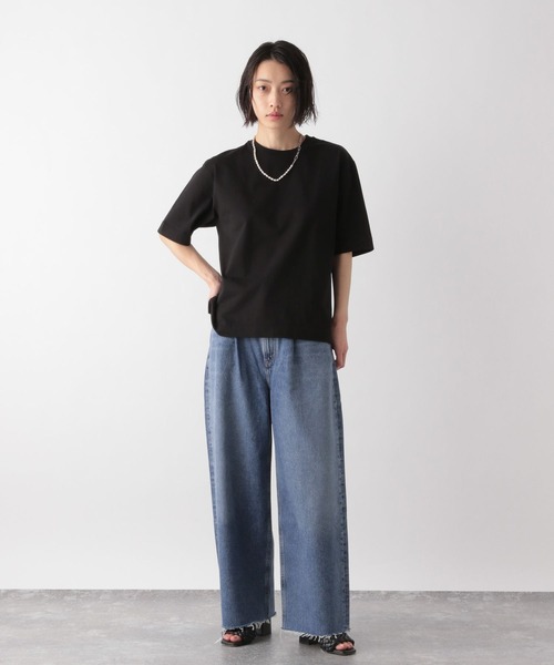 STERNBERG(スタンバーグ)の「STERNBERG/5分袖コットンプルオーバー/270672(Tシャツ/カットソー・メンズ・ホワイト系その他/ブラック・LARGE/MEDIUM/X-SMALL/SMALL)」の22枚目の写真