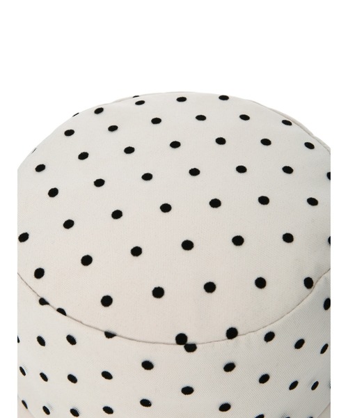DURAS（デュラス）の「ドット柄チュールバケットハット（ハット・レディース・ブラック/ホワイト・FREE）」の12枚目の写真