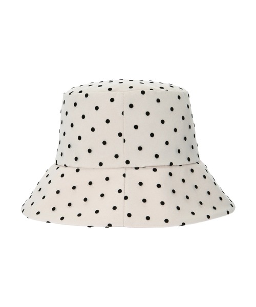 DURAS（デュラス）の「ドット柄チュールバケットハット（ハット・レディース・ブラック/ホワイト・FREE）」の11枚目の写真