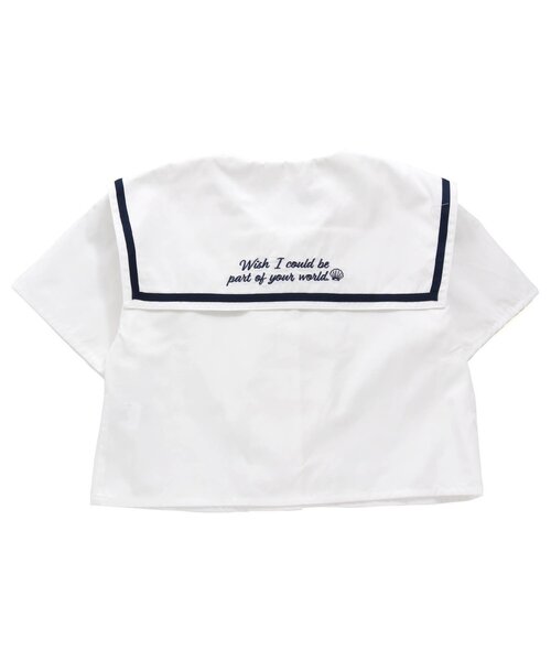 algy（アルジー）の「セーラーブラウス（シャツ/ブラウス・キッズ・ベージュ/オフホワイト/チェック・X-SMALL/MEDIUM/SMALL/XX-SMALL/XXX-SMALL）」の10枚目の写真