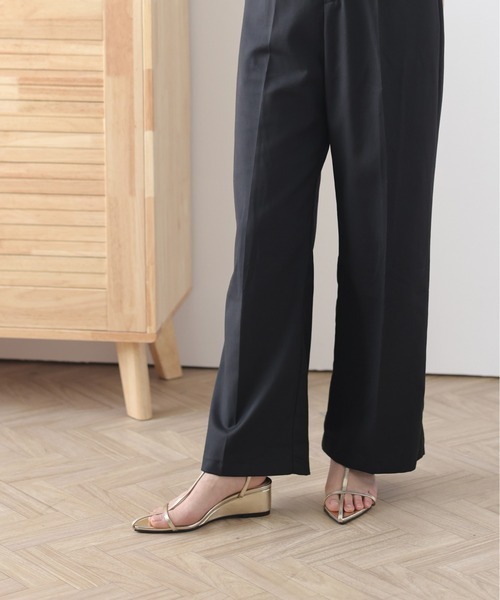 La-gemme（ラジェム）の「クロスストラップサンダル（サンダル・レディース・ゴールド/ベージュ/ブラック/シルバー・35/36/37/38/39）」の14枚目の写真