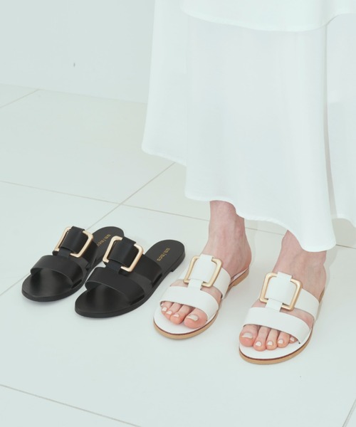 un/neu(アンノイ)の「バックルベルトサンダル(サンダル・レディース・アイボリー/ブラック・SMALL/MEDIUM/LARGE)」の9枚目の写真