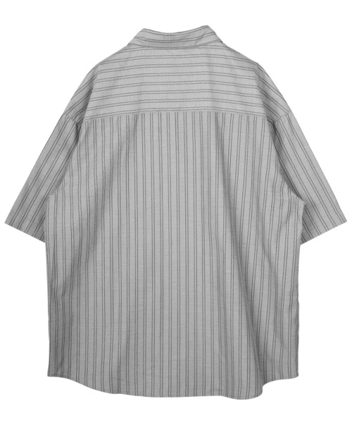 jiggys shop(ジギーズショップ)の「イージーケアリラックスシルエットストライプ半袖シャツ(シャツ/ブラウス・メンズ・ピンク/ブルー/グレー・MEDIUM/LARGE)」の13枚目の写真