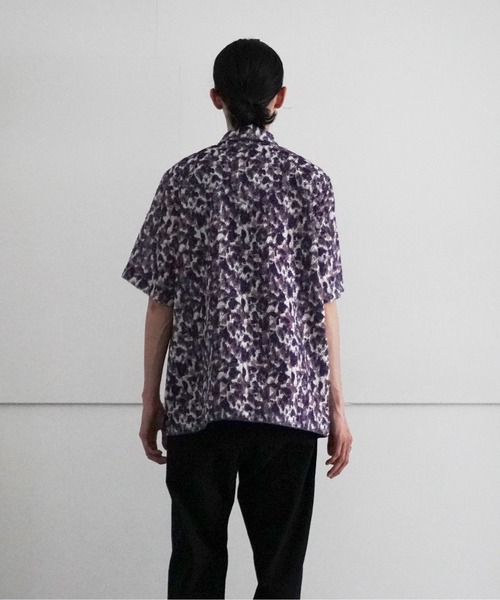 saby（サバイ）の「saby PAJAMA SHIRT JACKET S/S - HAND PAINTED BY AYUMI TSUCHIDA -（シャツ/ブラウス・メンズ・パープル・1/2）」の5枚目の写真