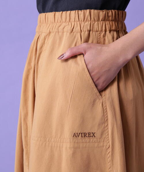 AVIREX(アヴィレックス)の「《WEB&DEPOT限定》FLARE SKIRT/ フレアースカート(スカート・レディース・キャメル/オリーブ系・F)」の20枚目の写真