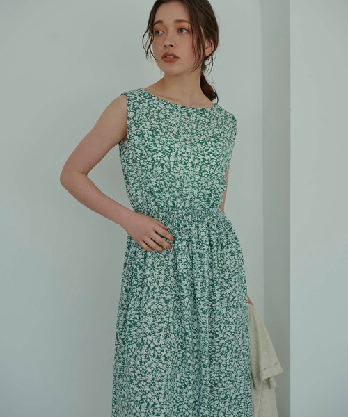 fifth(フィフス)の「ウエストギャザープリントワンピース(ワンピース・レディース・グリーン/ブラック/ブルー・M)」の11枚目の写真