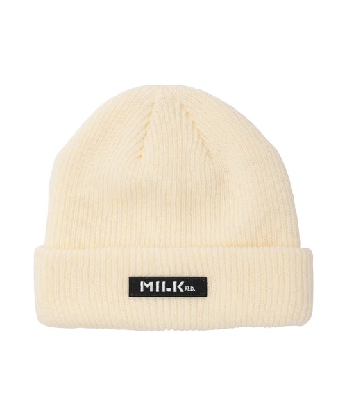 MILKFED.(ミルクフェド)の「BAR BASIC KNIT CAP(ニットキャップ/ビーニー・レディース・オフホワイト/ブラック/ライトピンク/レッド・ONE SIZE)」の17枚目の写真