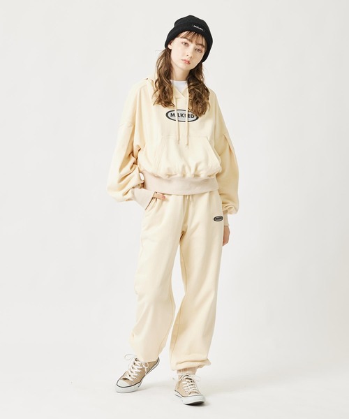 MILKFED.(ミルクフェド)の「BAR BASIC KNIT CAP(ニットキャップ/ビーニー・レディース・オフホワイト/ブラック/ライトピンク/レッド・ONE SIZE)」の14枚目の写真