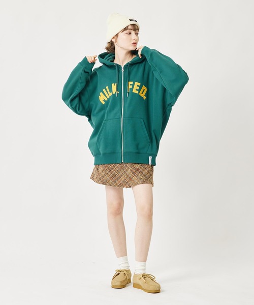 MILKFED.(ミルクフェド)の「BAR BASIC KNIT CAP(ニットキャップ/ビーニー・レディース・オフホワイト/ブラック/ライトピンク/レッド・ONE SIZE)」の15枚目の写真