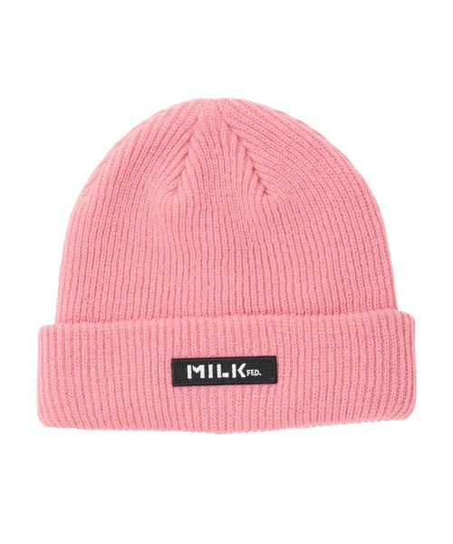 MILKFED.(ミルクフェド)の「BAR BASIC KNIT CAP(ニットキャップ/ビーニー・レディース・オフホワイト/ブラック/ライトピンク/レッド・ONE SIZE)」の11枚目の写真